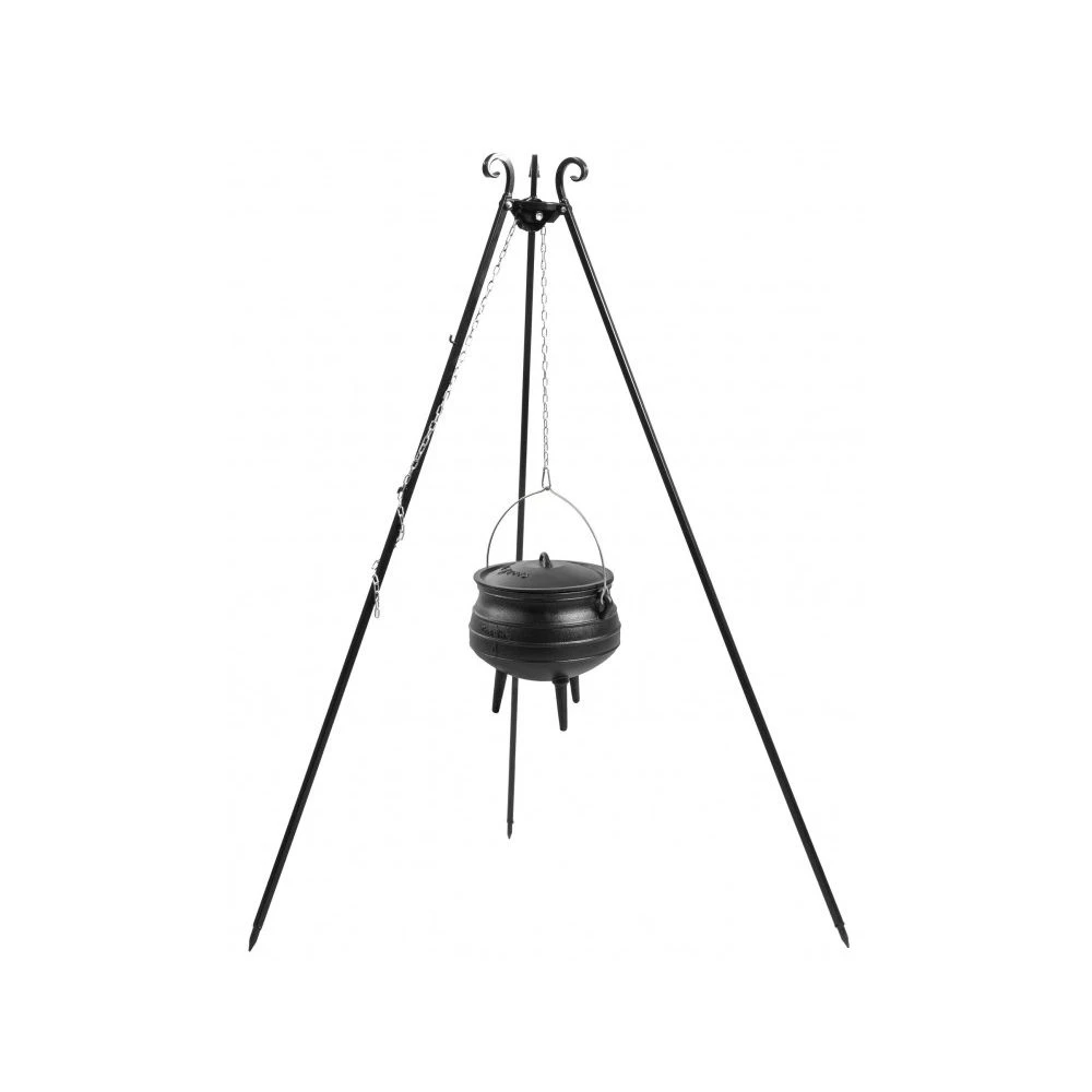 Cook King 180 Cm 3-ben Til Bålsted Med 13 L Støbejerns Afrikansk Gryde 1 Cook King 180 Cm 3-ben Til Bålsted Med 13 L Støbejerns Afrikansk Gryde