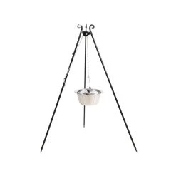 Cook King 180 Cm 3-ben Til Bålsted Med 14 L Rustfristål Gryde