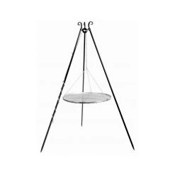 Cook King 180 Cm 3-ben Til Bålsted Med 60 Cm Rustfristål Rist