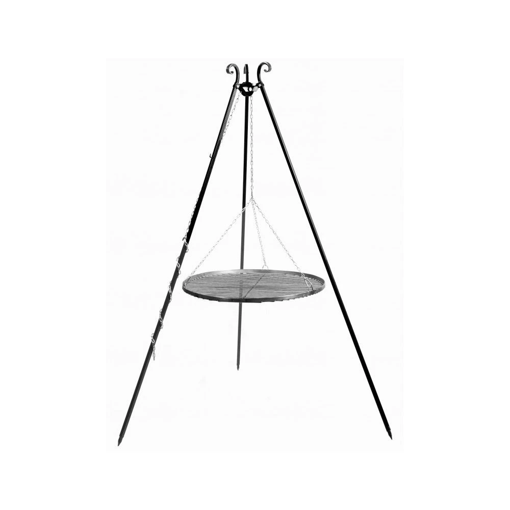 Cook King 200 Cm 3-ben Til Bålsted Med 2 Rustfristål Rist 80 Cm + 40 Cm 1 Cook King 200 Cm 3-ben Til Bålsted Med 2 Rustfristål Rist 80 Cm + 40 Cm