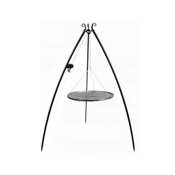 Cook King 200 Cm 3-ben Til Bålsted Med 80 Cm Stål Rist + Winch