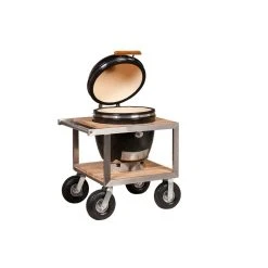 Monolith Kamado Vogn/Buggy Til CLASSIC/LARGE (Rustfri Stål & Teak)